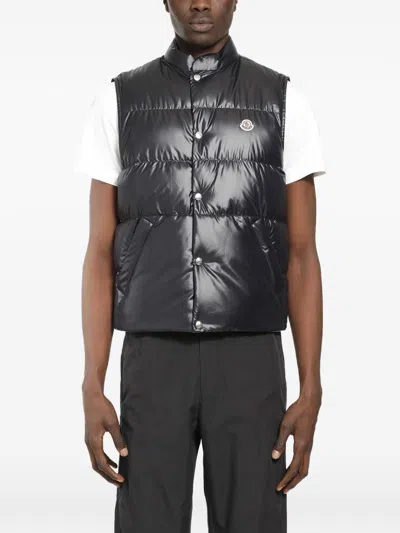 Moncler Restigo Puffer Vest In Black