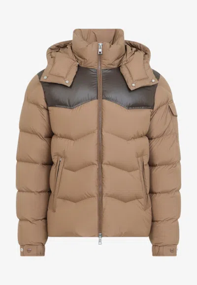 Moncler Medium Beige Revelis Jacket In Brown