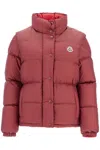 Moncler Verone Reversible Short Down Jacket In Red