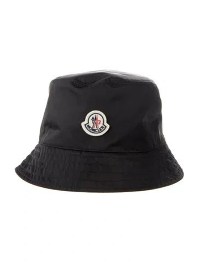 Pre-owned Moncler Reversible Black/ Beige Bucket Hat In Black/neutrals