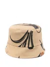 Moncler Reversible Bucket Hat In Brown