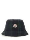 Moncler Checked Pattern Reversible Bucket Hat Design In Multi