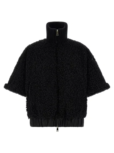 MONCLER REVERSIBLE CAPE CAPES BLACK