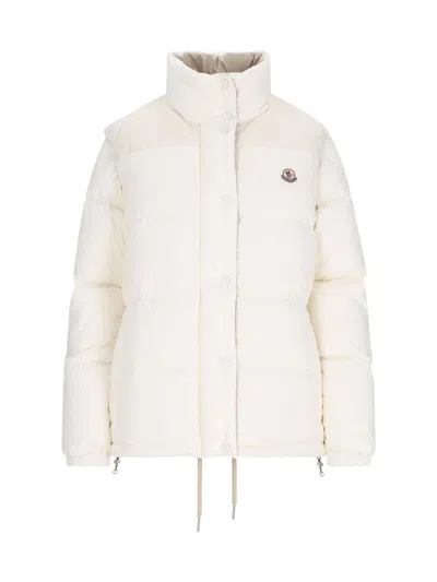 Moncler Re-icons Verone Down Jacket In Silk White