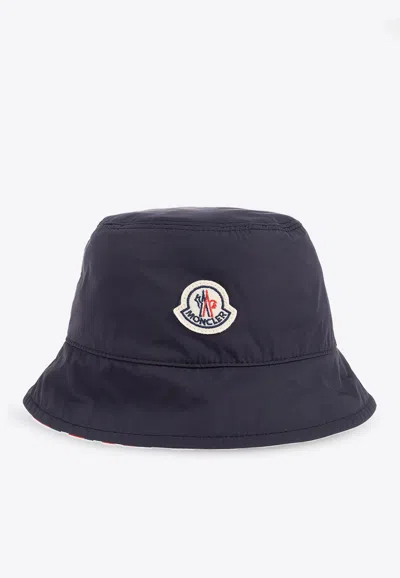 MONCLER REVERSIBLE LOGO BUCKET HAT