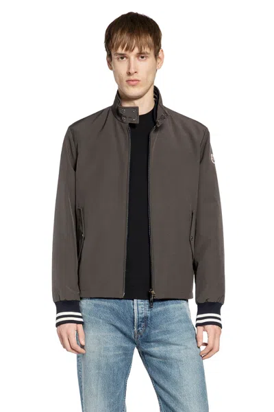 Moncler Reversible Padded Bomber Jacket Prieure In Gray