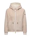 Moncler Reversible Padded Hoodie In Pink