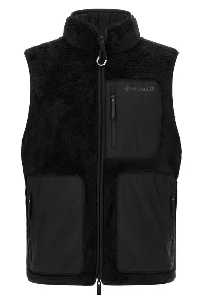 Moncler Reversible Quilted Padded Vest In Black