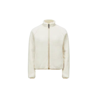 Moncler Reversible Polartec Zip-up Sweatshirt White