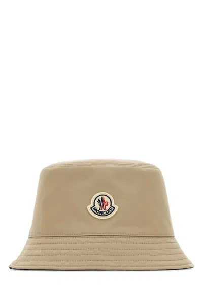 Moncler Reversible Polyester Bucket Hat In Beige O Tan
