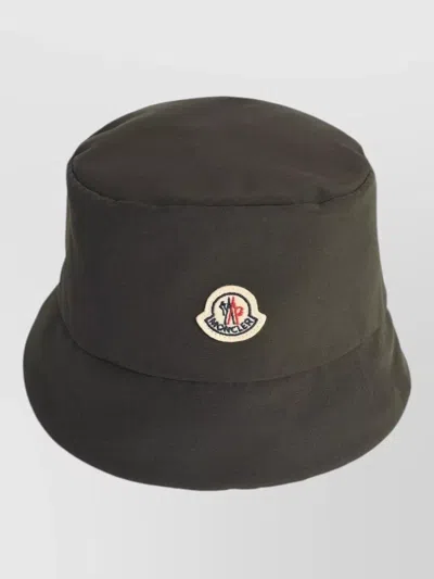 Moncler Reversible Quilted Nylon Bucket Hat In Brown