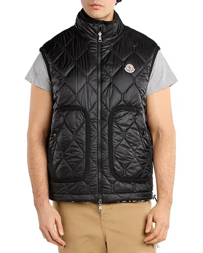 Moncler Reversible Quilted Vest In Pink