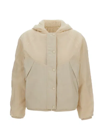 Moncler Reversible Ripstop Jacket In Neutral
