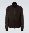 Moncler Reversible Shearling Down Jacket In Multi