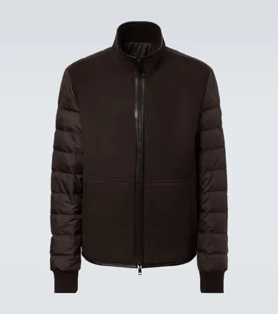 MONCLER REVERSIBLE SHEARLING DOWN JACKET