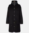 Moncler Doudoune Longue 3-en-1 En Laine Et Cachemire Bonreposse In Black