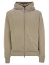 MONCLER MONCLER REVERSIBLE WOOL BLEND SWEATSHIRT