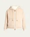 Moncler Reversible Zip-up Cardigan In Neutral