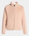 Moncler Reversible Zip-up Cardigan In Pastel Pink