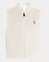 Moncler Reversible Zip-up Vest In Natural