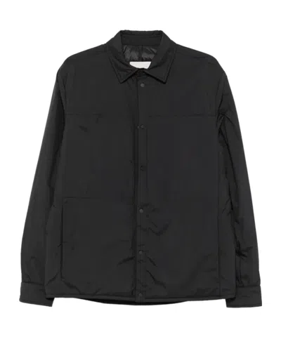 Moncler Revoline Logo-patch Shirt Jacket In Black