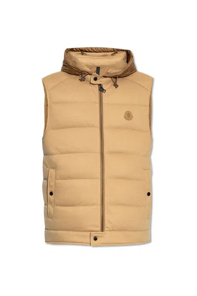 Moncler Rezila Gilet In Beige