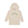 Moncler Rhinestone-embellished Logo-print Cotton Hoodie In Beige