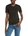 Moncler T-shirt With Applied Rhinestones In Black