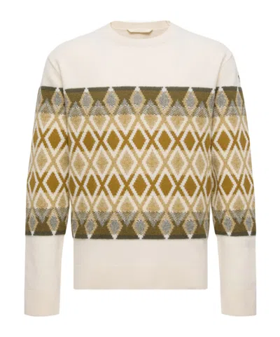 MONCLER RHOMBUS PATTERN WOOL SWEATER