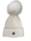 Moncler Rib-knit Hat In White