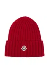 Moncler Wool Hat In Red