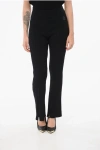Moncler Ribbed Bootcut Leggings With Zipped Ankles