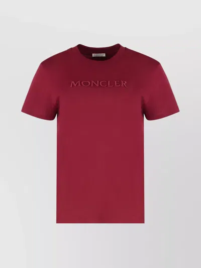 MONCLER RIBBED COLLAR CREW-NECK T-SHIRT