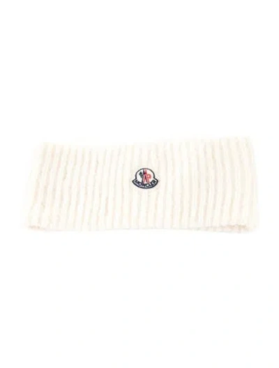 Pre-owned Moncler Ribbed Headband In Neutral