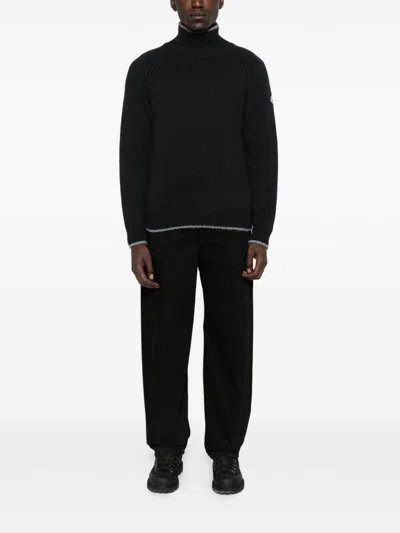 MONCLER MONCLER RIBBED HIGH NECK SWEATER