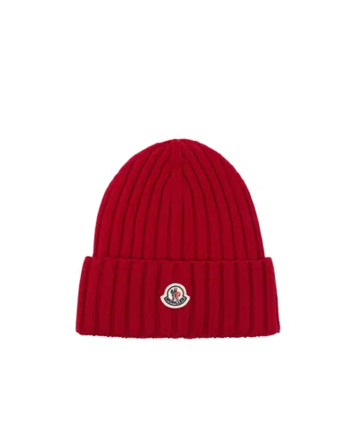 MONCLER RIBBED KNIT HAT
