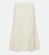 Moncler Ribbed-knit Wool And Cashmere Midi Skirt