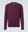 Moncler Pull En Laine Et Cachemire In Purple