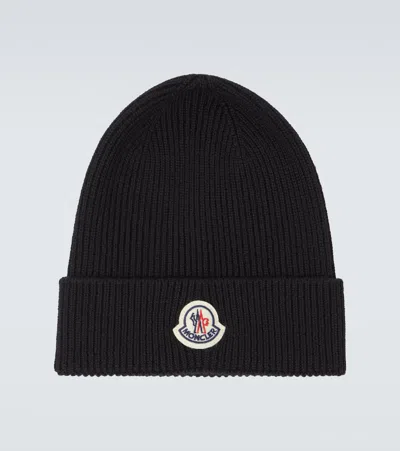 Moncler Ribbed-knit Wool Beanie