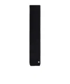 Moncler Ribbed Logo-patch Scarf In Black