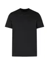 Moncler Black Solid Crew Neck T-shirt In Black