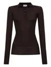 Moncler Ribbed-knit Wool Polo Shirt