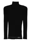 Moncler Ribbed Turtleneck Sweater In Black