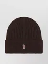 Moncler Ribbed Wool Beanie Hat