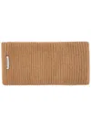 Moncler Ribbed Wool Headband In Brown