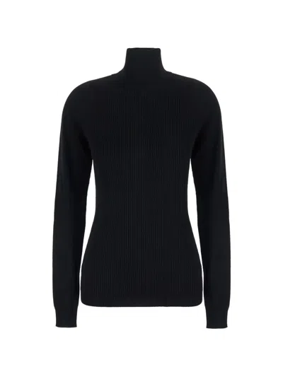 Moncler Ribbed-knit Roll-neck Sweater In Green
