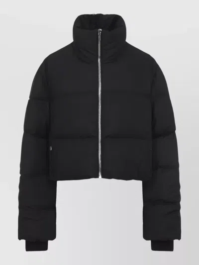 Moncler Rick Owens Cropped Cyclopic Down Jacket In Black