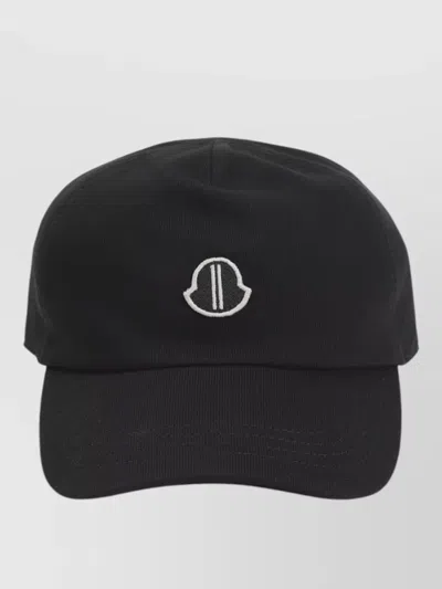 Moncler Rick Owens Curved Brim Baseball Hat In Black