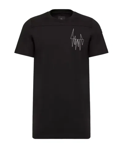 Moncler Rick Owens Girder Cotton T-shirt In Metallic