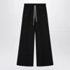 Moncler + Rick Owens Wide Bela Trousers In Black Cotton Poplin Men In Black